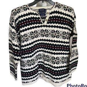 Old Glory 100% Cotton Super Warm and Cozy Sweater - Size Medium
